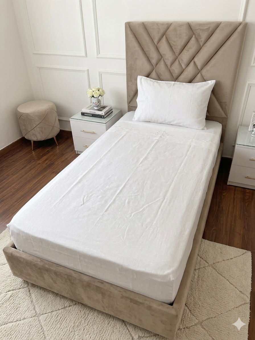 Drap housse une place - fraicheur et confort d'été