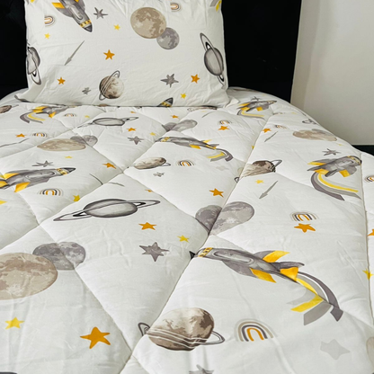 Couvre-lit Enfant “Aventure Spatiale” – Thème Astronaute